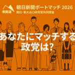 衆院選、あなたにマッチする政党・候補者は？　ボートマッチを公開 　朝日新聞ボートマッチ2026