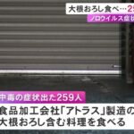 【愛知】“大根おろし”使った料理で食中毒…居酒屋チェーンなど21店の客259人が下痢や吐き気等 製造した食品加工会社に営業禁止処分