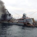 ロシア黒海艦隊の旗艦「モスクワ」沈没、ウクライナのミサイル攻撃が原因と軍事裁判所が誤って認める