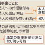 成年後見制度「オーダーメード型」へ　現行3類型を一元化　法制審部会が要綱案取りまとめ