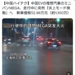 中国EV、走行中に突然『炎上モード発動』へ🔥🚗💨🔥