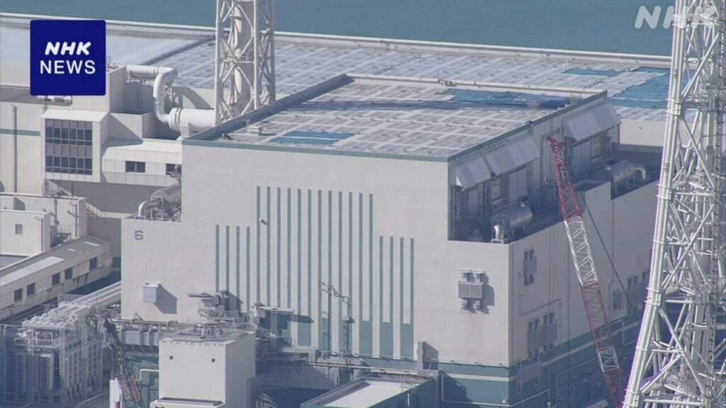 再稼働の柏崎刈羽原発6号機 不具合で原子炉を停止すると発表  東京電力