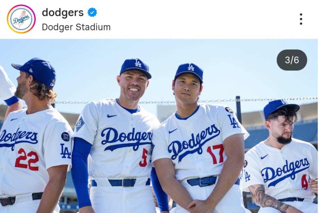 有吉弘行、ドジャース公式が投稿した大谷翔平写真にツッコミ「これは完全にオバショット」