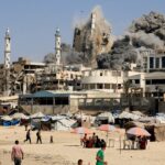 イスラエル、ガザ市に地上侵攻　国防相「ガザは燃えている」