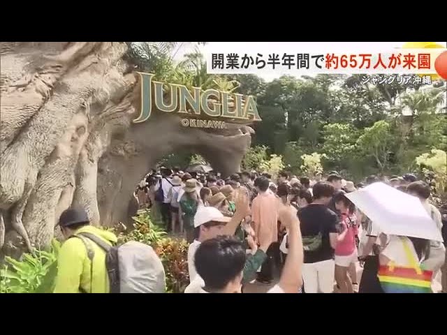 ジャングリア沖縄の入場者、開業から半年で65万人