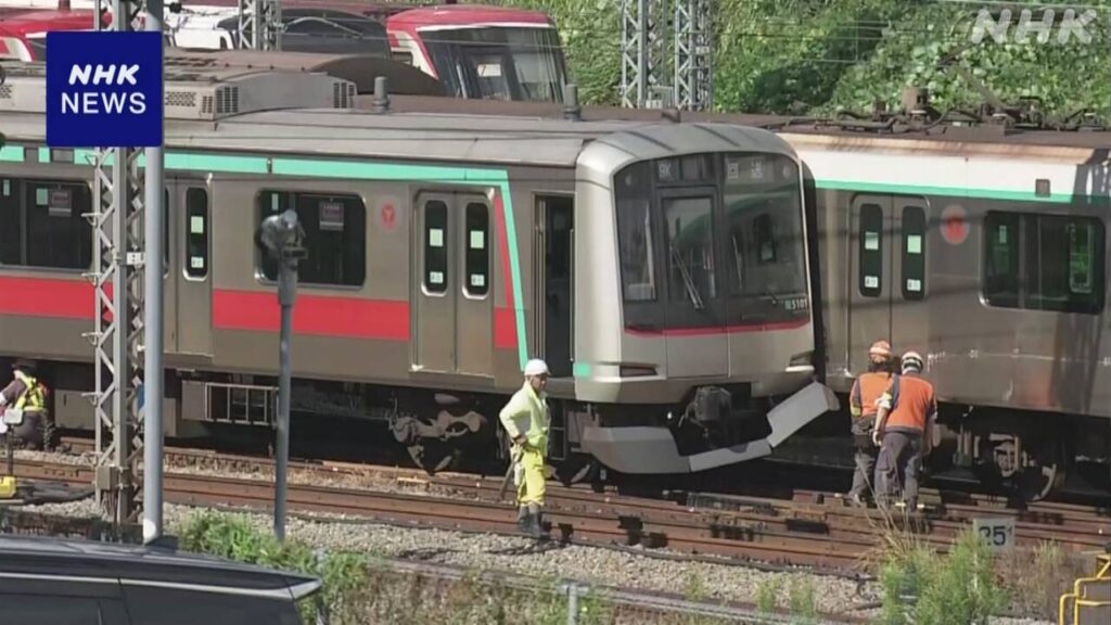 【鉄道】田園都市線 梶が谷駅構内で列車衝突、回送列車脱線 渋谷－鷺沼間 運転できず
