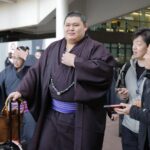 【大相撲】横綱大の里らロンドンに到着　歓声に笑顔「すごく楽しみ」