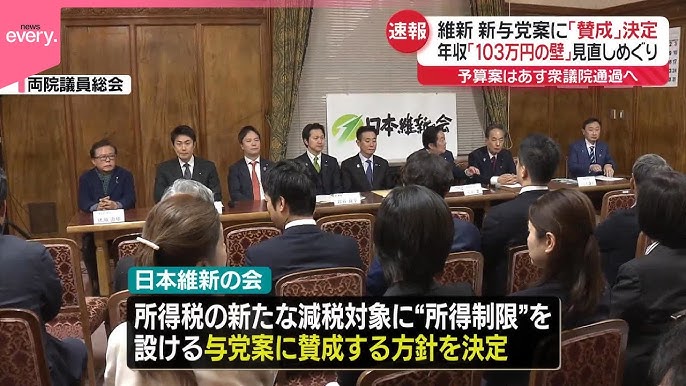 【速報】日本維新の会の両院議員総会開始