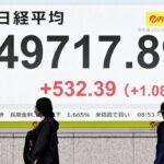 【経済】日経平均株価、一時６００円超上昇…４万９８００円台を推移