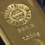 金価格が急落　過熱感一服　背景に株高や地政学リスクの緩和