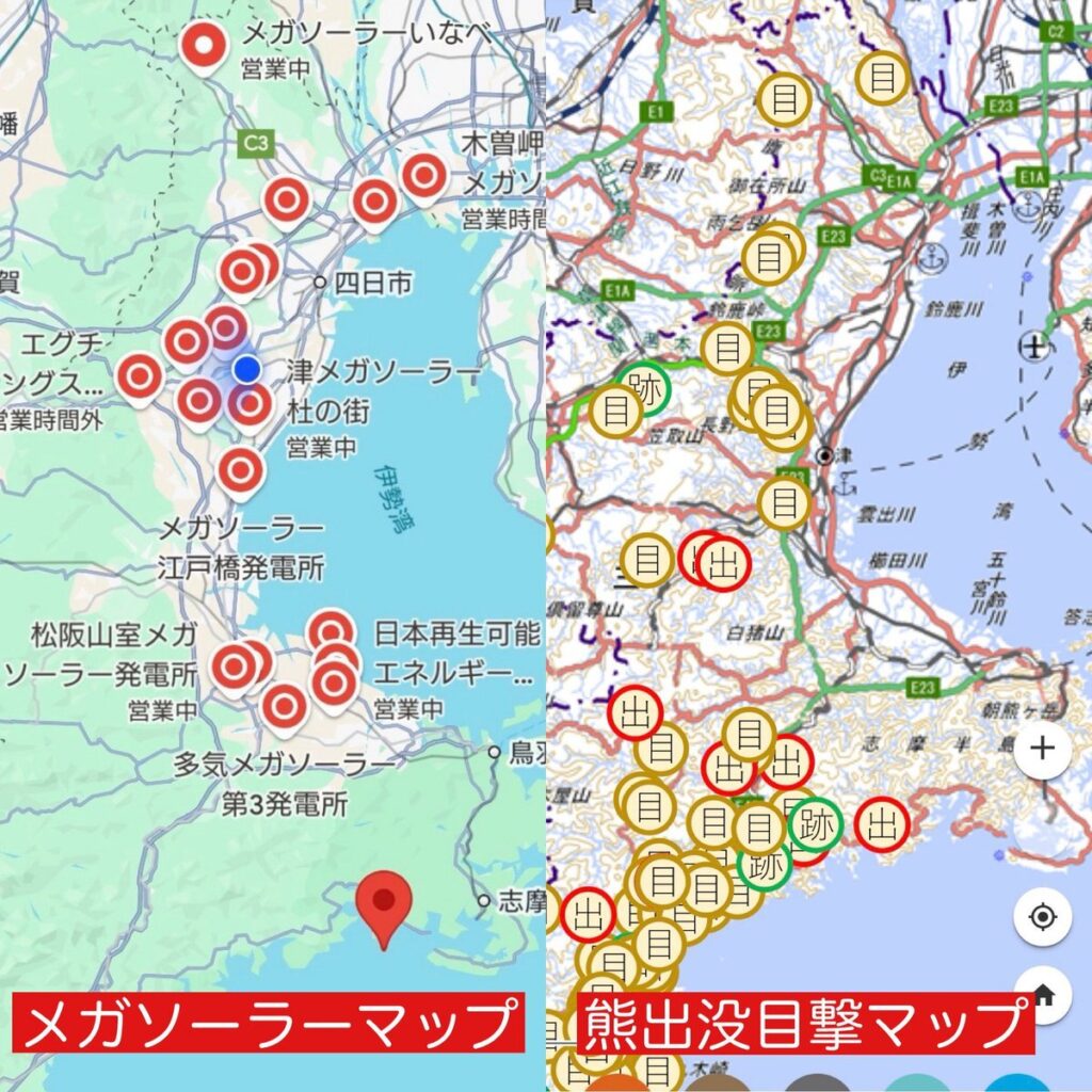 【メガソーラーのせいで】熊出没が増えてるという真実は利権側に都合が悪いからメディアは絶対に言ってはいけないのです