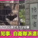 【防衛省】クマ対策での自衛隊派遣　秋田県知事の要請あれば派遣の方向で調整