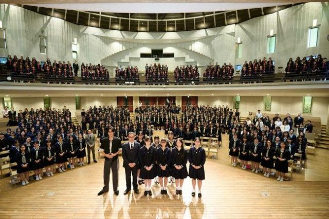 【芸能】女子聖学院　国内初『学校生活でのサングラス着用を自由化』　導入セレモニーに、目黒蓮がサプライズ来校！　大歓声