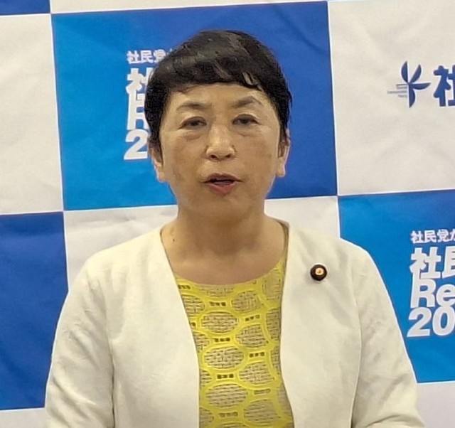 社民・福島瑞穂党首 自維連立で合意の議員定数削減に反対「社民にとっても死活問題」