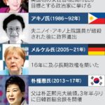 【初の女性首相】高市早苗氏、ガラスの天井破る、女性の政権トップが誕生するのは主要7カ国（G7）で日本が5番目、英国、カナダ、ドイツ、イタリアに次ぐ・・米国とフランスはこれまで女性の大統領は誕生していない