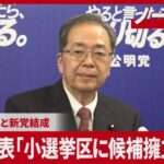 「立民、公明は存続したまま新党を設立する」