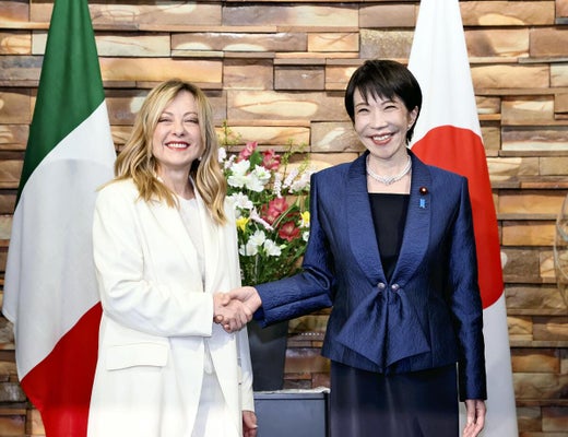 高市首相とメローニ伊首相が官邸で会談「特別な戦略的パートナーシップ」に関係格上げ、経済安保・防衛分野など協力深化へ