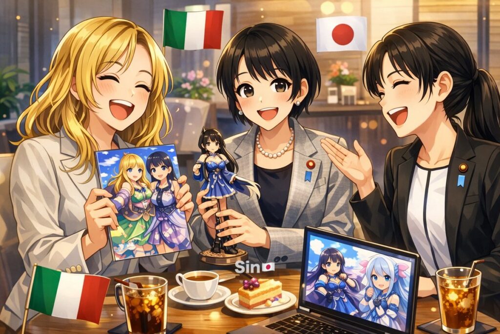 【日本のメディアはメローニ首相来日を意地でも知らせたくない】高市総理の支持率が高くイライラしているのが伝わってくる