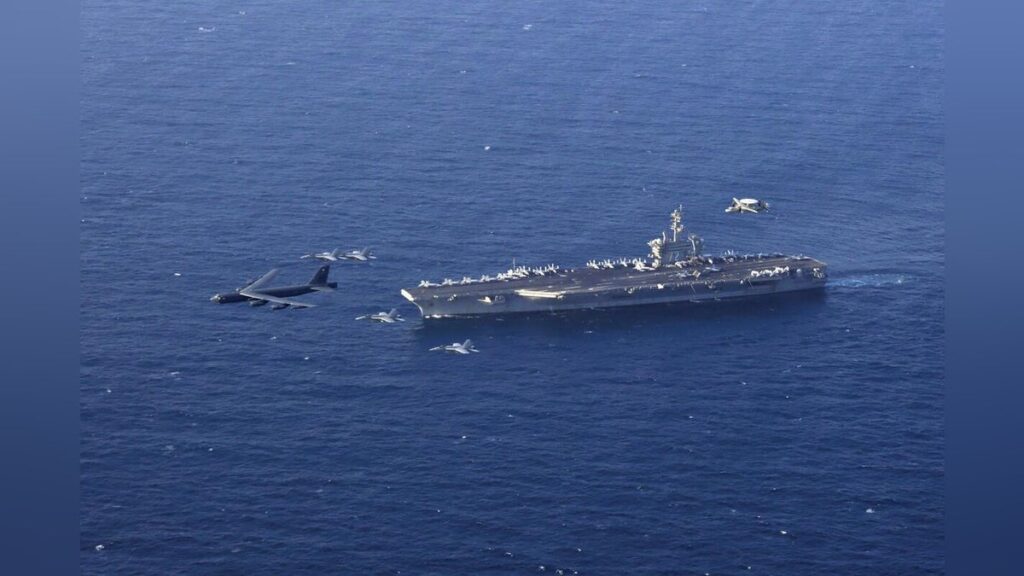 中東に向けて米軍艦隊が航行中、トランプ氏「何事も起きないことを望むが」…イランに圧力