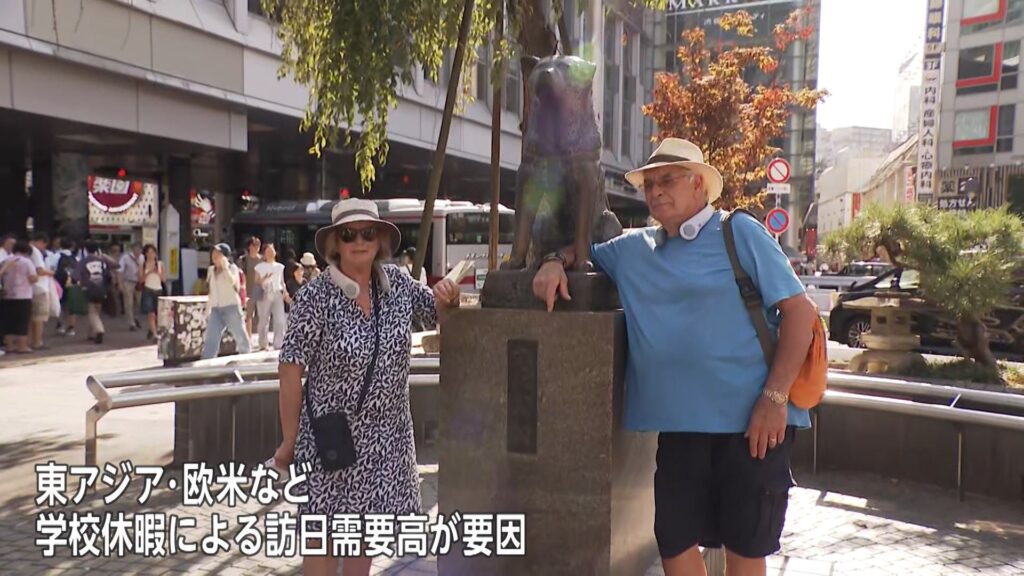 8月の訪日外国人過去最多の342万8000人！年間4000万人超えも視野に…1位中国101万人(36.5%増) 2位韓国 66万人(8.0%増)