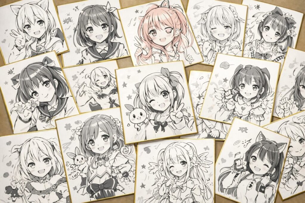 【違法薬物？】 日本のイラストレーターの偽イラスト色紙がヤフオクに、中共メディア「傷つくのは創作者本人」