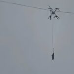 【悲報】中国さん、出荷する豚をドローンで運搬　→　電線に引っかかって10時間停電