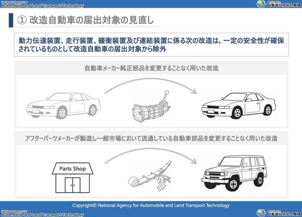 【話題】陸運局・自動車技術総合機構、7月からMT載せ替えで改造申請不要へ