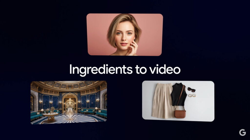 【Google】動画生成AI「Veo 3.1」発表　“より自然”に音付け、2枚の画像をつなぐ動画も生成可能に