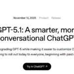 【OpenAI】 『GPT-5.1』を発表、「よりスマートで温かみのある」会話を目指す