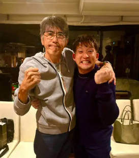 石橋貴明の近影　杉谷拳士氏が公開「もっと元気になってくれますように」“帝京会”Sに「いい写真」の声