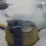 露助「始動前にエンジンを暖めるよー♪」⇒車が燃えてアチアチに暖まる