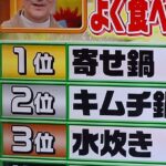 【朗報】人気の鍋1位キムチ鍋ではなかった