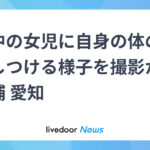 【愛知】就寝中の10歳女児に体の一部を押しつける様子を撮影した疑い、父親逮捕