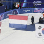 ミラノ五輪、韓国国旗を間違える…謎の3本線が左右反転したものを使用