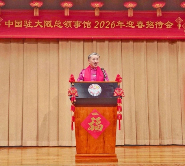 【3か月ぶり】「首斬る」発言の中国大阪総領事が公の場に　日本に「具体的な行動」呼びかけ