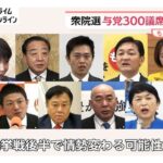 与党300議席超獲得か…自民単独で過半数大きく超える勢い　中道は半減の可能性で参政は10議席前後か【衆院選中盤情勢調査】｜FNN
