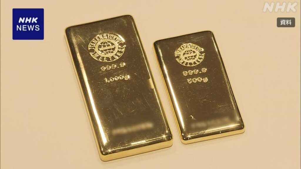 【経済】国内の金の先物価格 急落から一転 買い戻し動き広がり大幅上昇