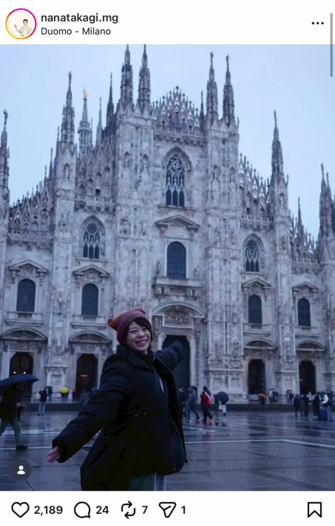 五輪解説・高木菜那さん「世界中のスリが集まっているらしい」ミラノの名所へ「気をつけなければ！」