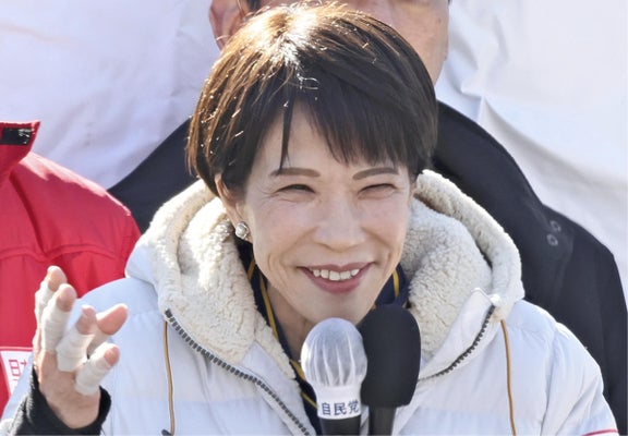 奈良２区、自民党の高市首相が当選確実