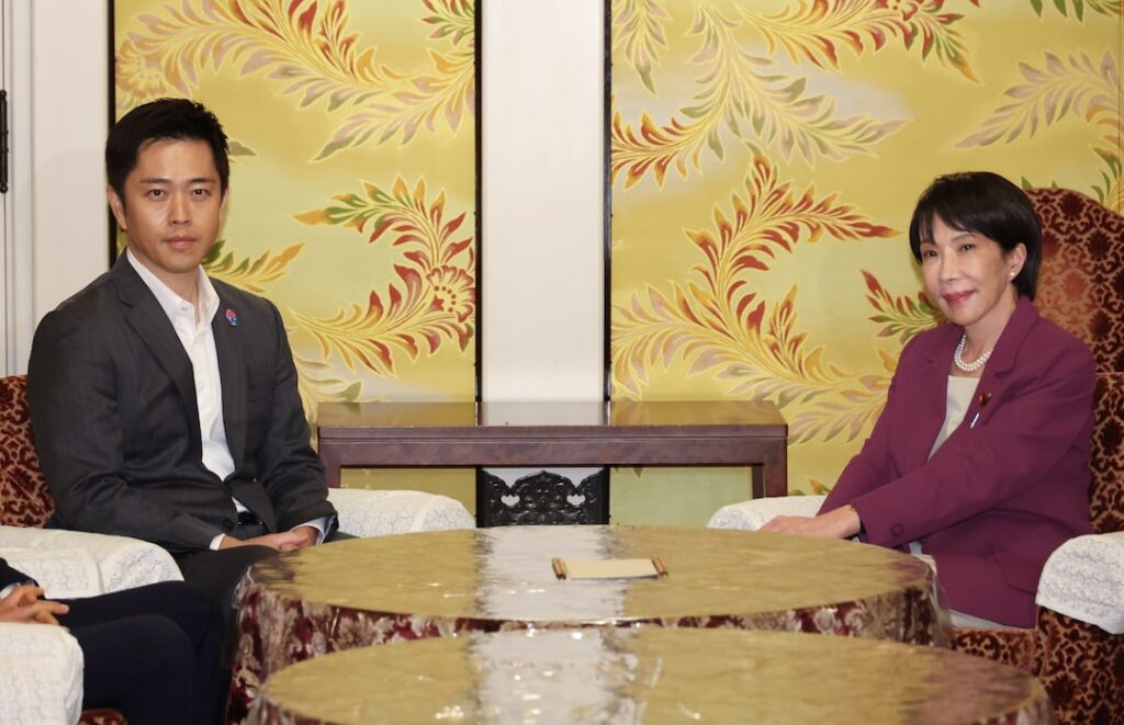 【維新】閣内協力へ　高市首相が要請