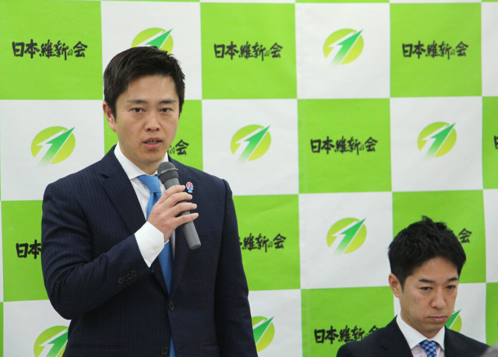 維新・吉村氏が代表続投　衆院選受けた党首選見送り