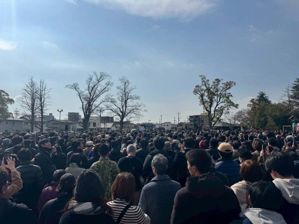 高市総理、岡山にて応援演説。凄い人の数😳