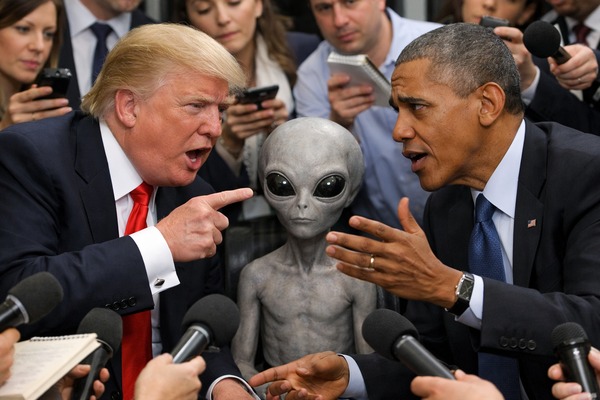 【機密漏洩だ！】 オバマが暴露した“宇宙人実在”発言にトランプ激怒　専門家「米国史上最も奇妙な対立」