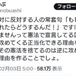 パさん「戦争しません！って憲法で宣言してる国をわざわざ攻めてくる正当化できる理由ないでしょ」