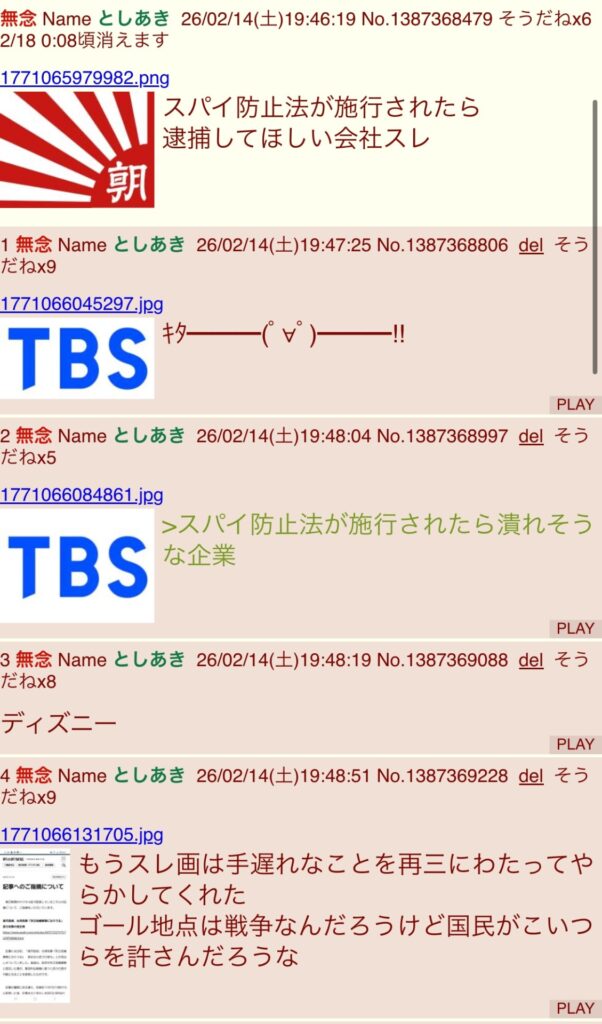 ネットの愛国者「早くスパイ防止法を制定して、野党議員を全員逮捕すべき」