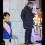 【中革連の安住淳さん】クリームパンを足を組みながら食べたことで「態度が悪い」と批判されたことについて、ポケットに手を突っ込みながら街宣で反論してしまう