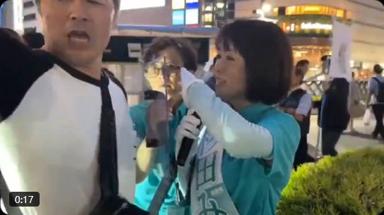 大阪5区選挙で杉田水脈氏に妨害相次ぐ、維新リードの激戦