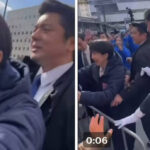 高市総理、体が持ち上がるほど引っ張られ、手首を押さえている時の映像がこちら