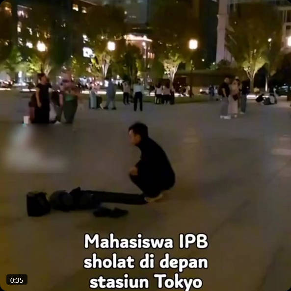 【日本人に対する威圧・示威行為】ムス〇ムが丸の内のど真ん中で礼拝をしだ