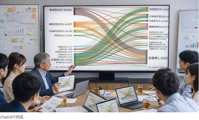 【悲報】前回の選挙で参政党を応援していたアカウント、何故か80%以上が休止状態w